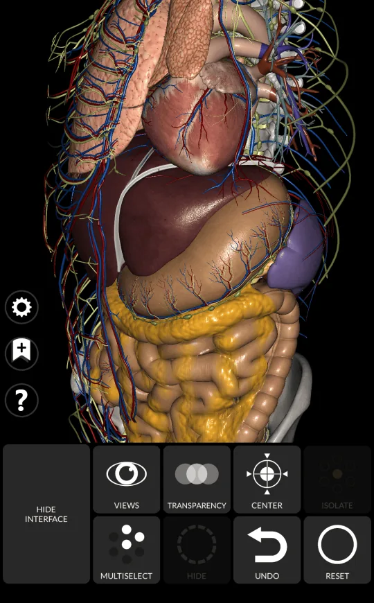 Hide in Anatomy 3D Atlas, screen 2 of 2