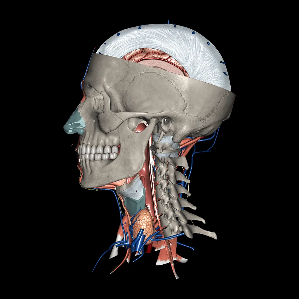 Head (All Systems), medial view