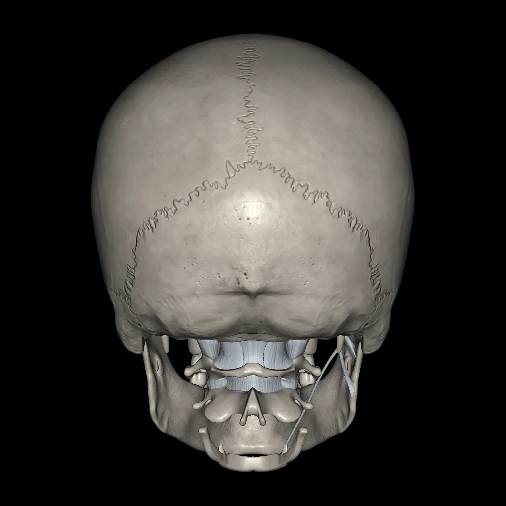 Head (Ligaments and bones), posterior view