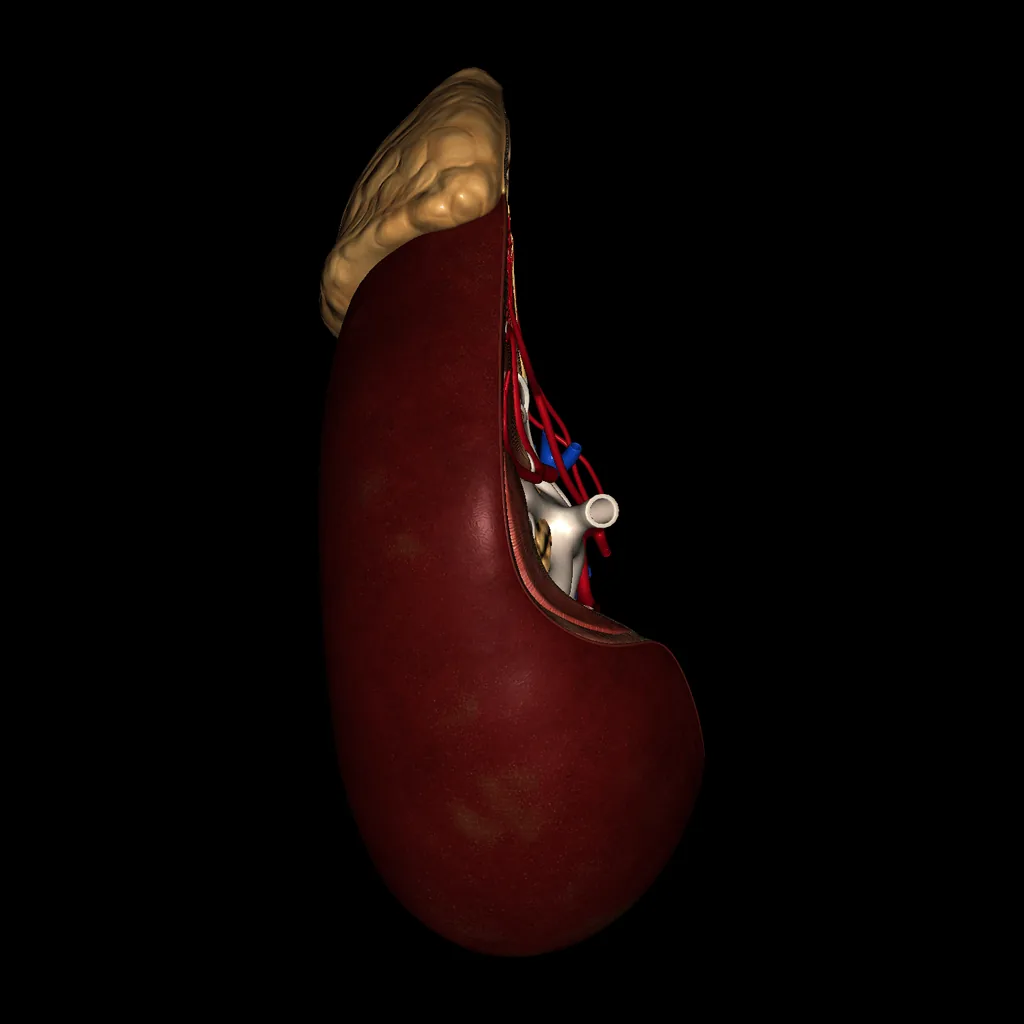 Kidney (Section), lateral view