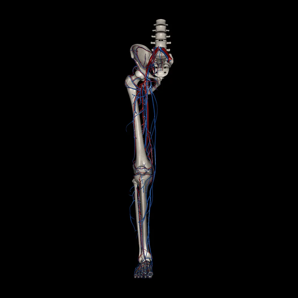 Lower limb (Arteries and Veins), anterior view