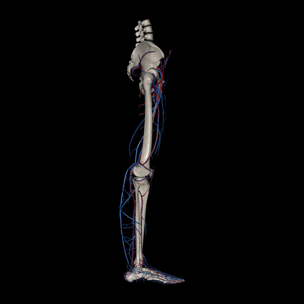 Lower limb (Arteries and Veins), lateral view