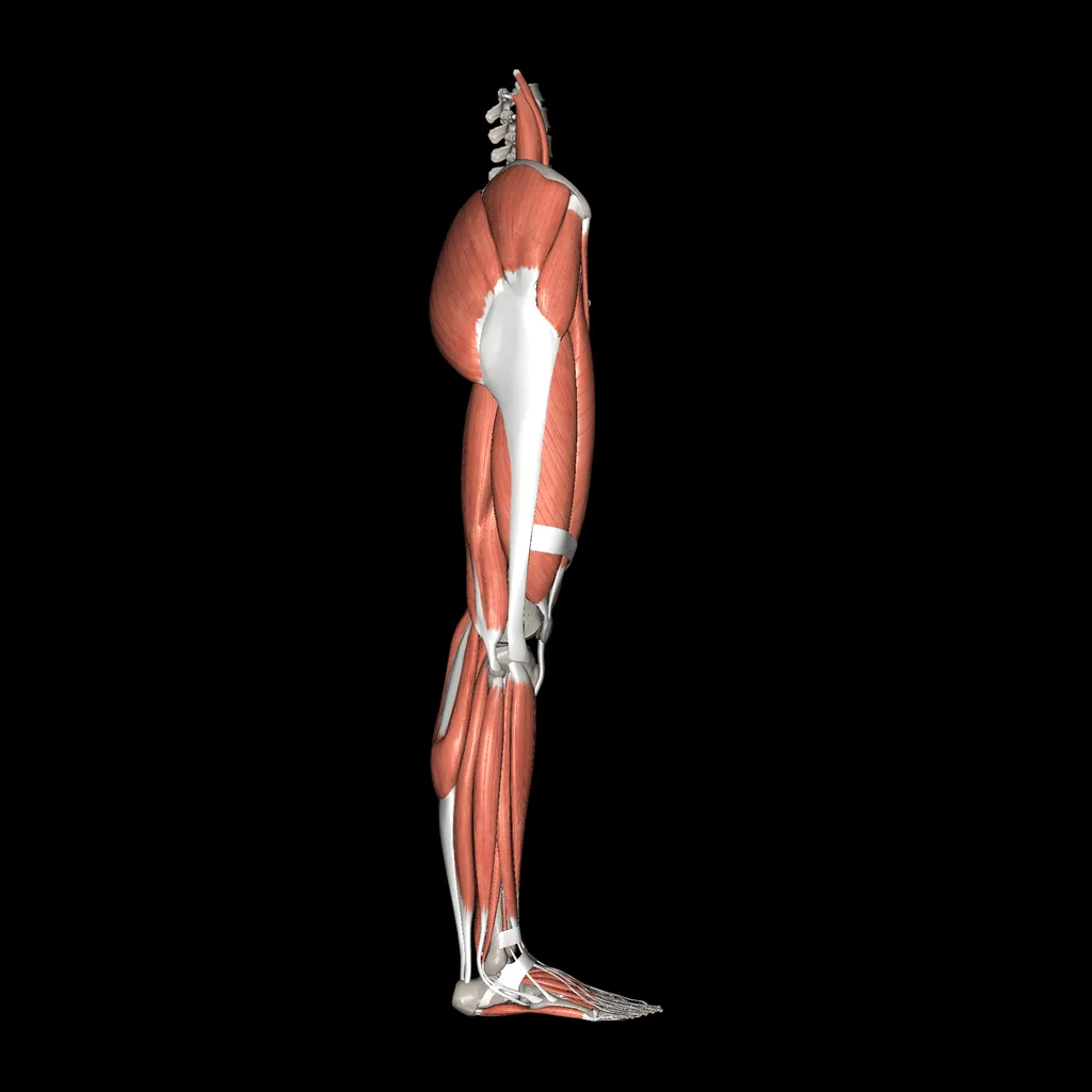 Lower limb (Muscles and bones), lateral view